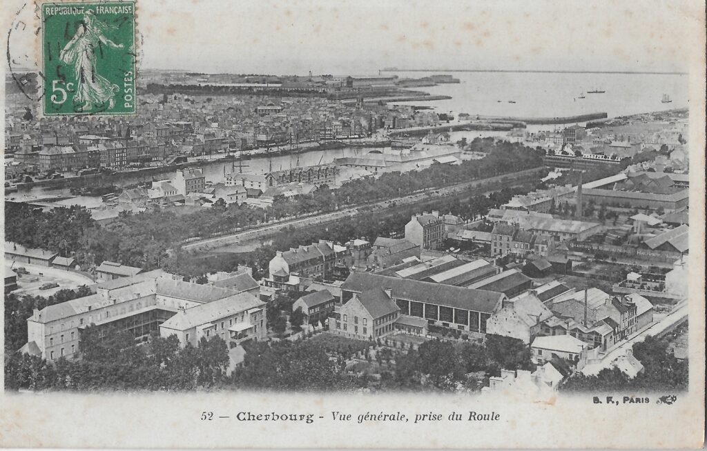 Cherbourg, vue générale.https://www.geneanet.org/cartes-postales/view/7749114#0