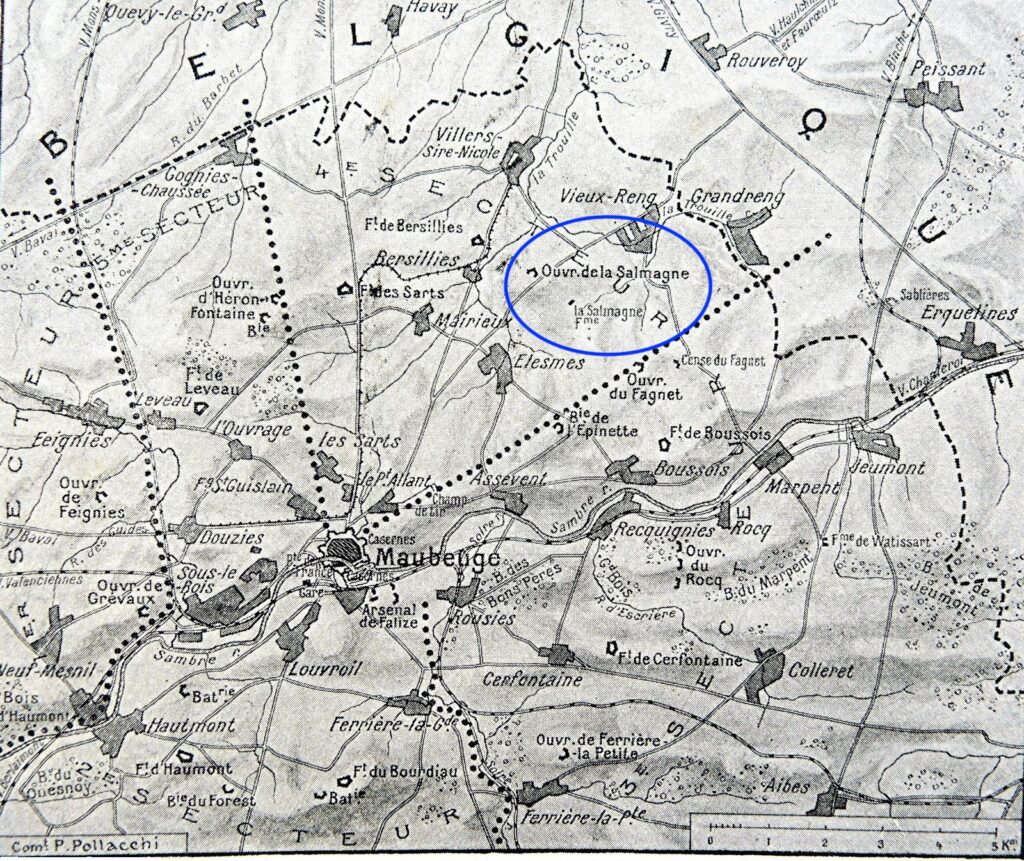 Le fort de la Salmagne - http://hopitauxmilitairesguerre1418.overblog.com/2015/01/l-hopital-militaire-de-maubeuge-aout-1914-mars-1915.html